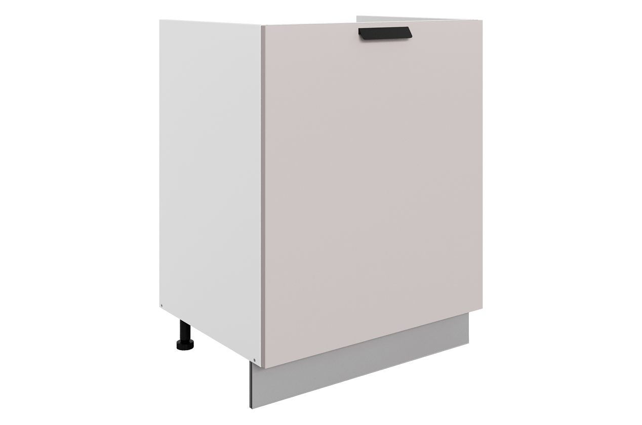 Джаз Шкаф рабочий под мойку L600 B500 (1 дв. гл.) (эмаль)