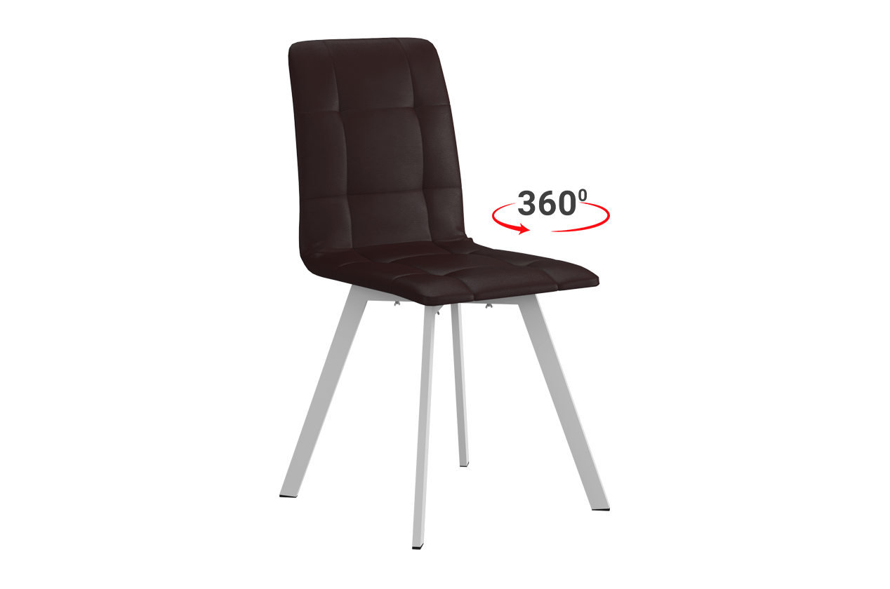 Стул Мартин Т2П (кофе (экокожа)/белый)