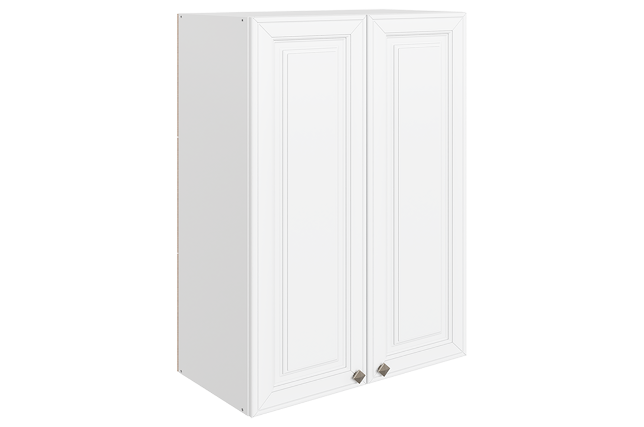 Мишель Шкаф навесной L600 Н900 (2 дв. гл.) (эмаль) (белый/белый)