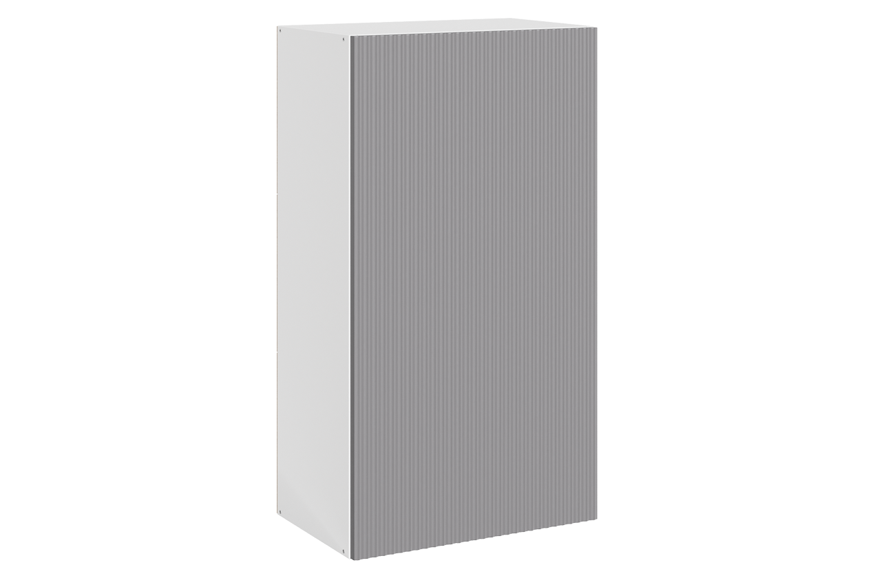 Стефани Шкаф навесной L500 Н900 (1 дв. гл.) (эмаль) (белый/серый)