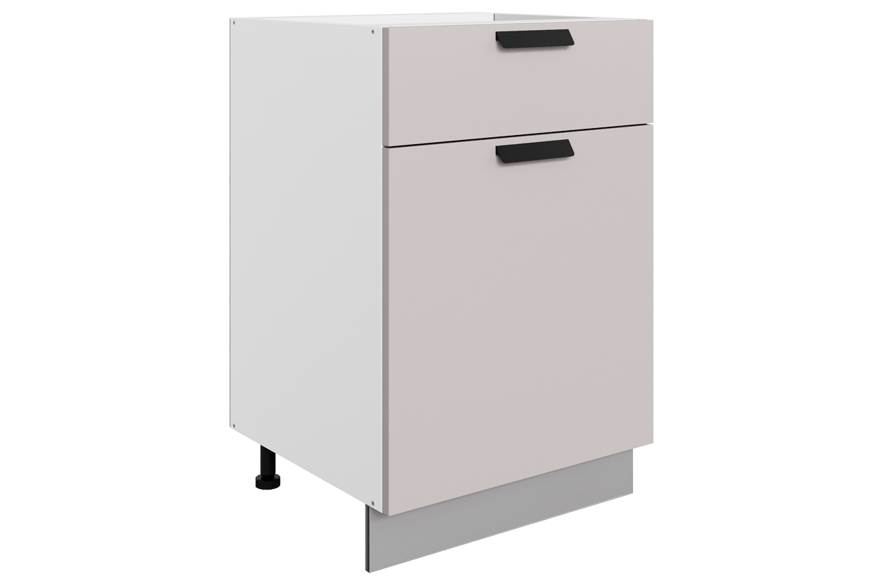 Джаз Шкаф рабочий L500 B500 Слим (1 дв. гл. 1 ящ.) (эмаль)