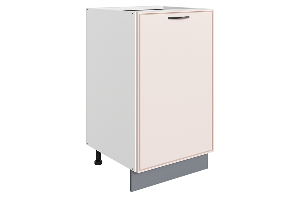 Монако Шкаф рабочий L450 (1 дв.гл.) (белый/айвори матовый)