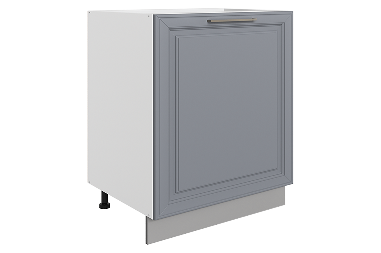 Мишель Шкаф рабочий L600 (1 дв. гл.) (эмаль) (белый/серый)