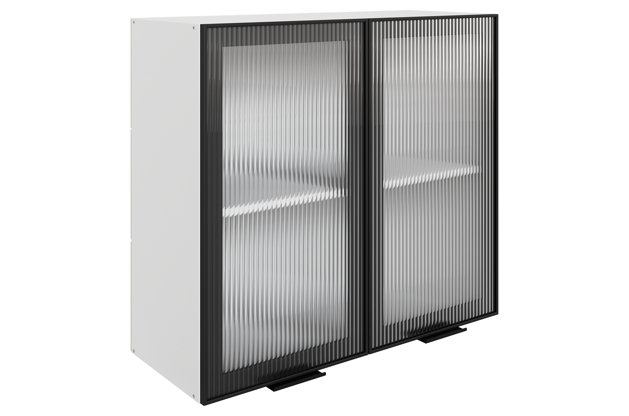 Алюм Шкаф навесной L800 Н720 (2 дв. рам.)