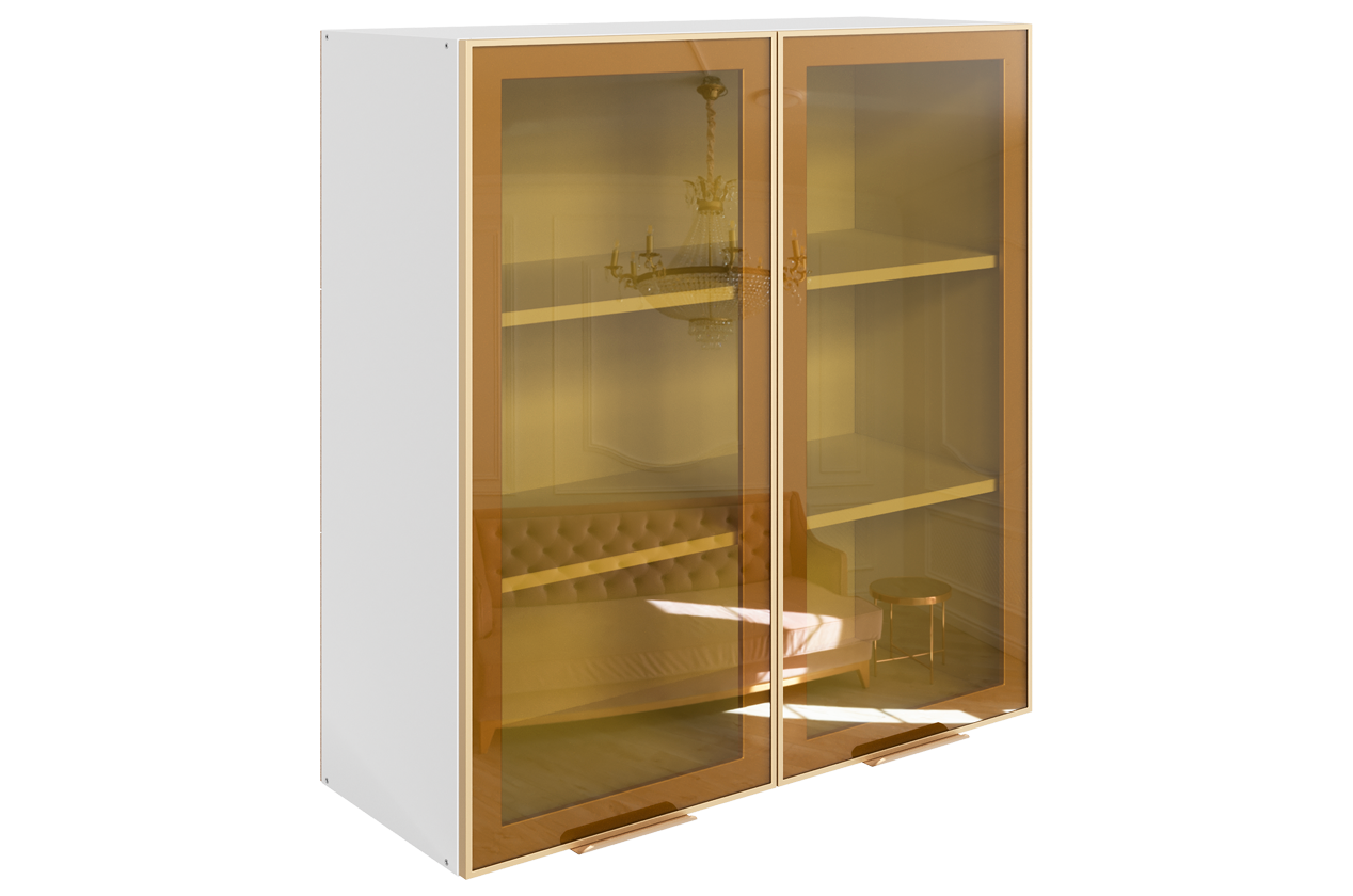 Алюм Голд Шкаф навесной L800 Н900 (2 дв. рам.)