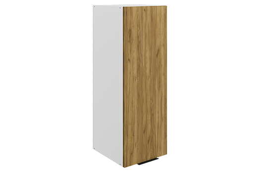 Стоун Шкаф навесной L300 Н900 (1 дв. гл.) (белый/акация светлая)