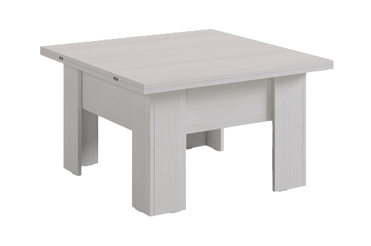 Стол-трансформер Секрет (белый рамух/белый рамух)