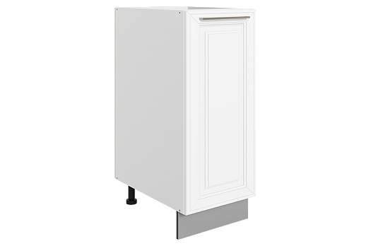 Мишель Шкаф рабочий L300 B500 (1 дв. гл.) (эмаль) (белый/белый)