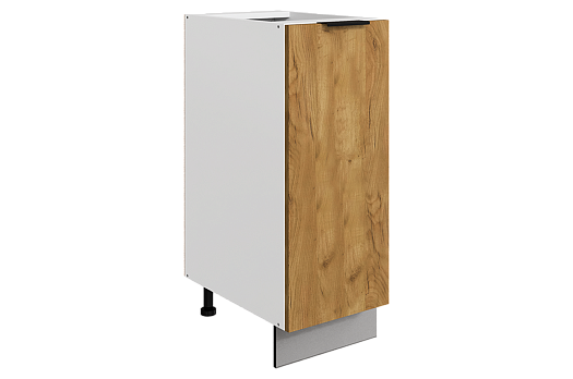 Стоун Шкаф рабочий L300 B500 (1 дв. гл.) (белый/акация светлая)