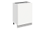 Фьюжн Шкаф рабочий L600 (1 дв. гл.) (левый) (эмаль)