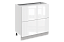 Кристи Шкаф рабочий L800 B500 Слим (2 ящ.) (эмаль)