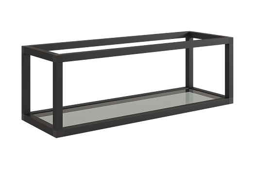 Шкаф навесной из профиля L600 H180 Кухня (черный муар)