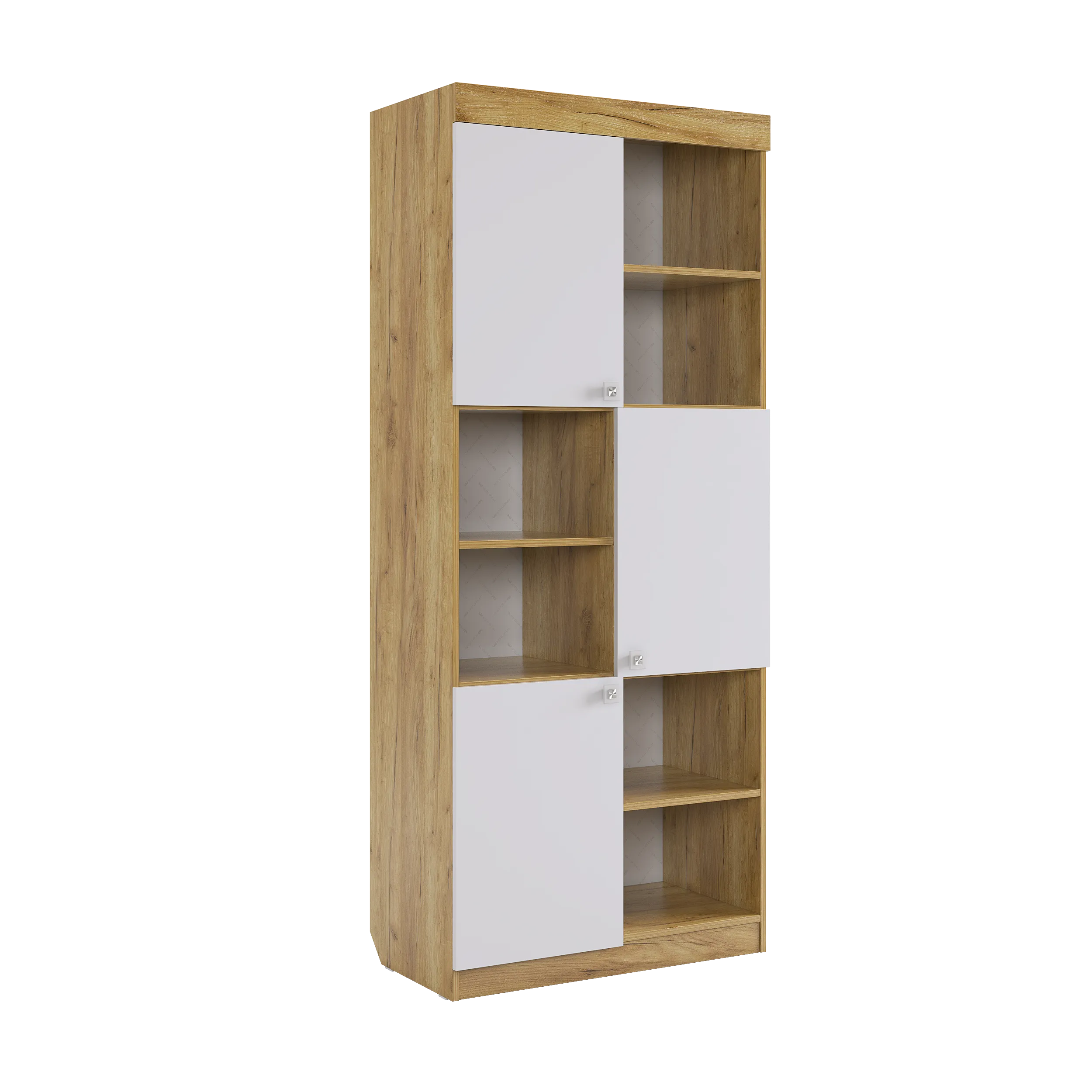 Форсаж Стеллаж (дуб крафт золотой/белый)