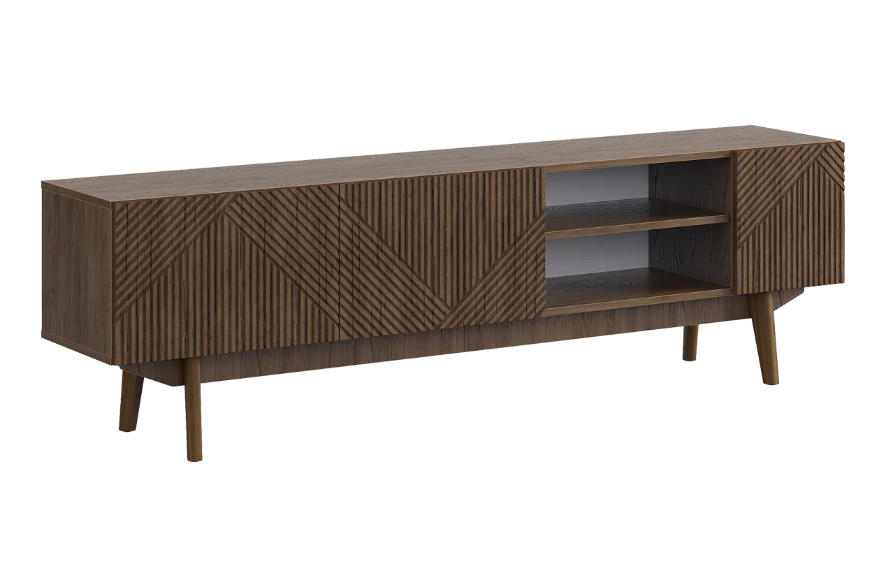 ТВ тумба 180 Мира 2 (дуб гудзон шоколадный)