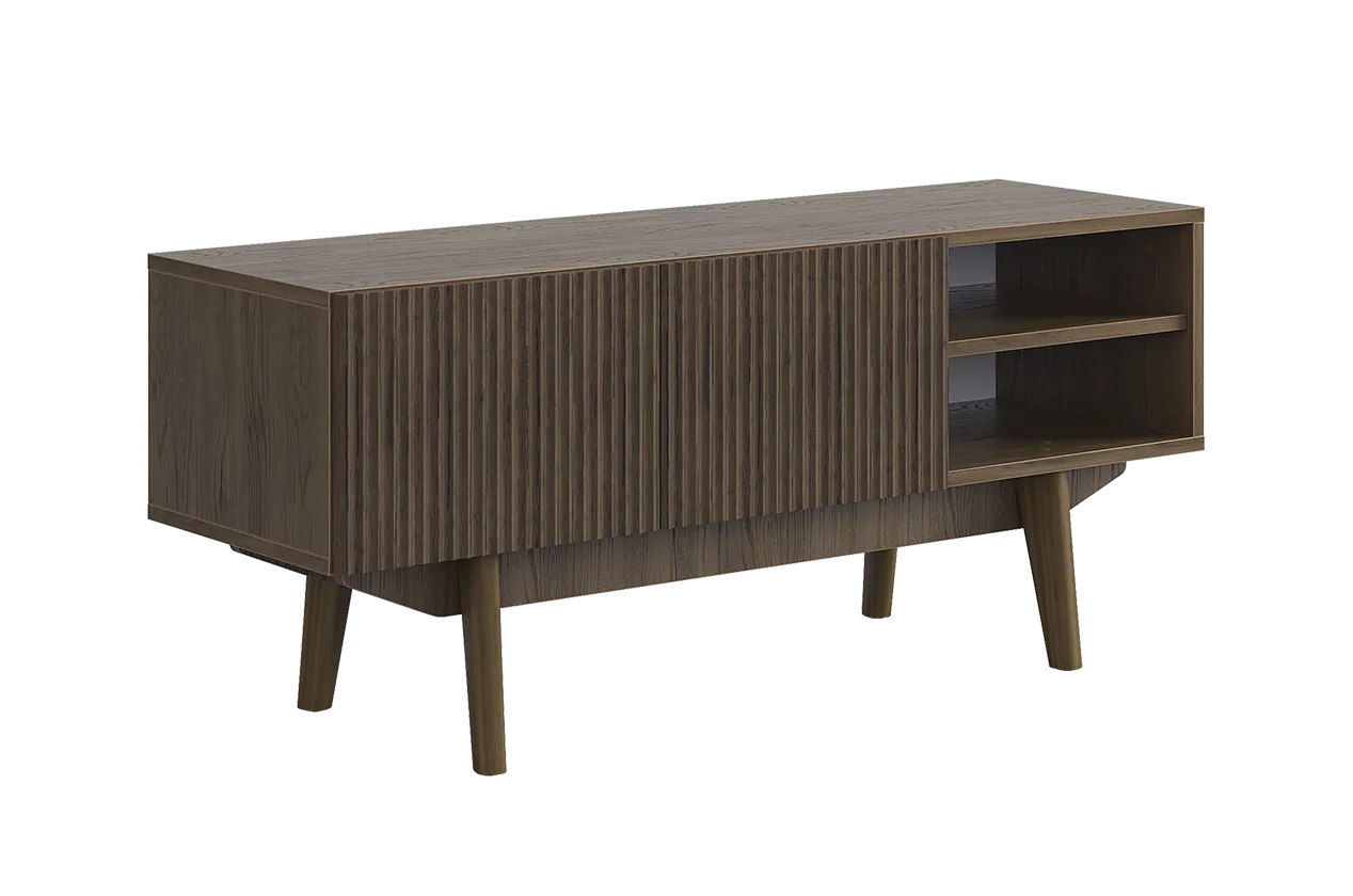 ТВ тумба 110 Мира (дуб гудзон шоколадный)