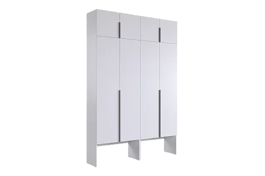 Шкаф четырехдверный "Баско К6" (белое дерево)