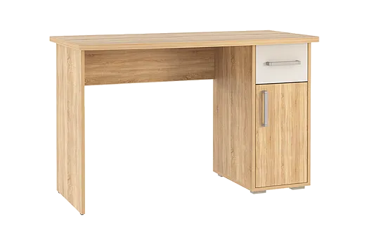 Лайт-1 Стол компьютерный 1200 (дуб сонома/белый)